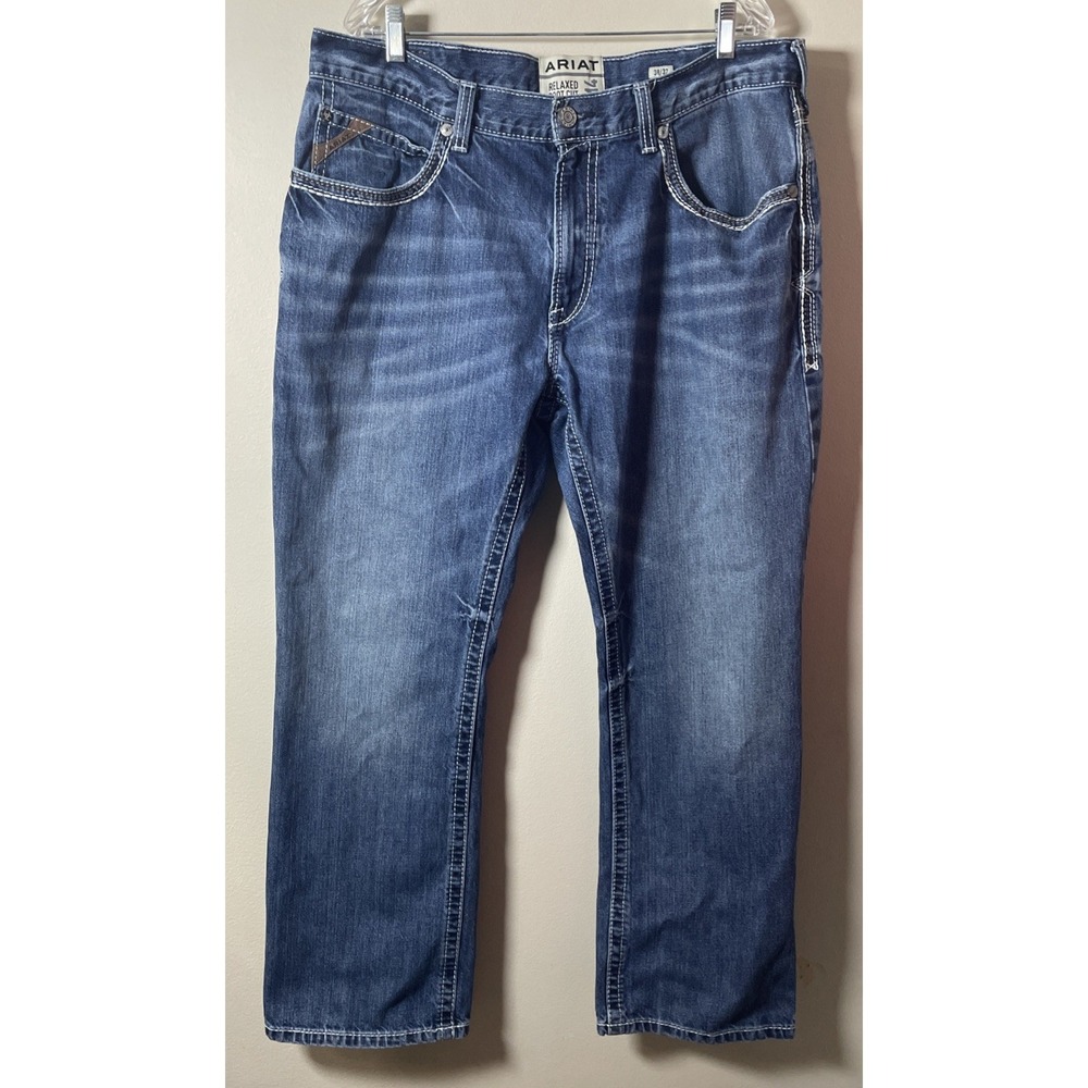 Ariat Men's M4 Coltrane Durango Low Rise Relaxed Boot Cut Jean 38/32 medium wash